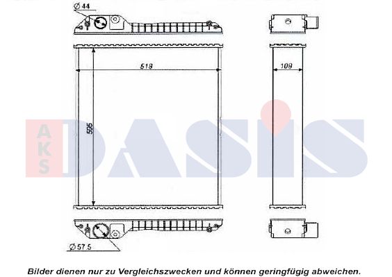 AKS DASIS Radiaator,mootorijahutus 440594N